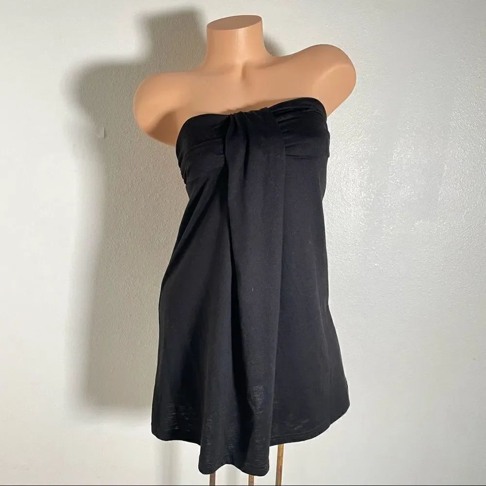 New Hula Honey S Black Beautiful Strapless Stretch Mini Dress, Cover Up or Top